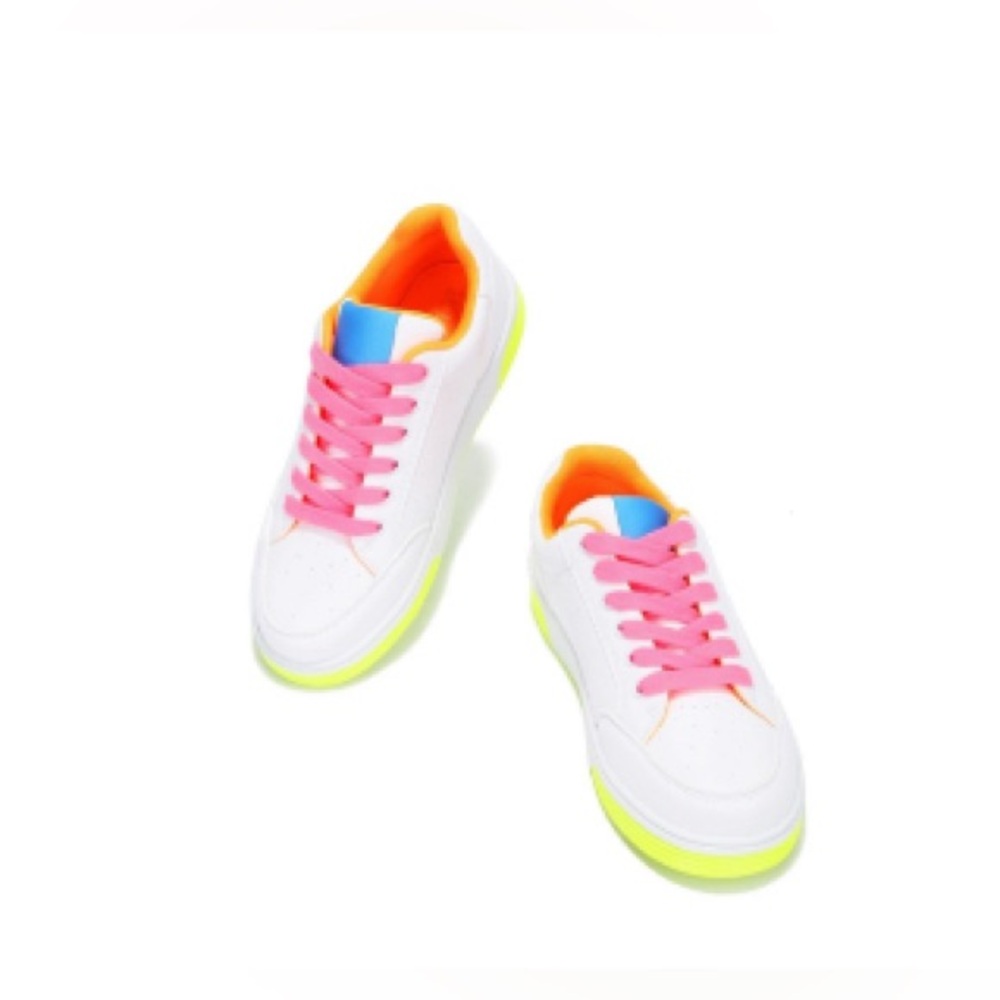 Cape Robbin Faux Leather Multi-Color Sneakers